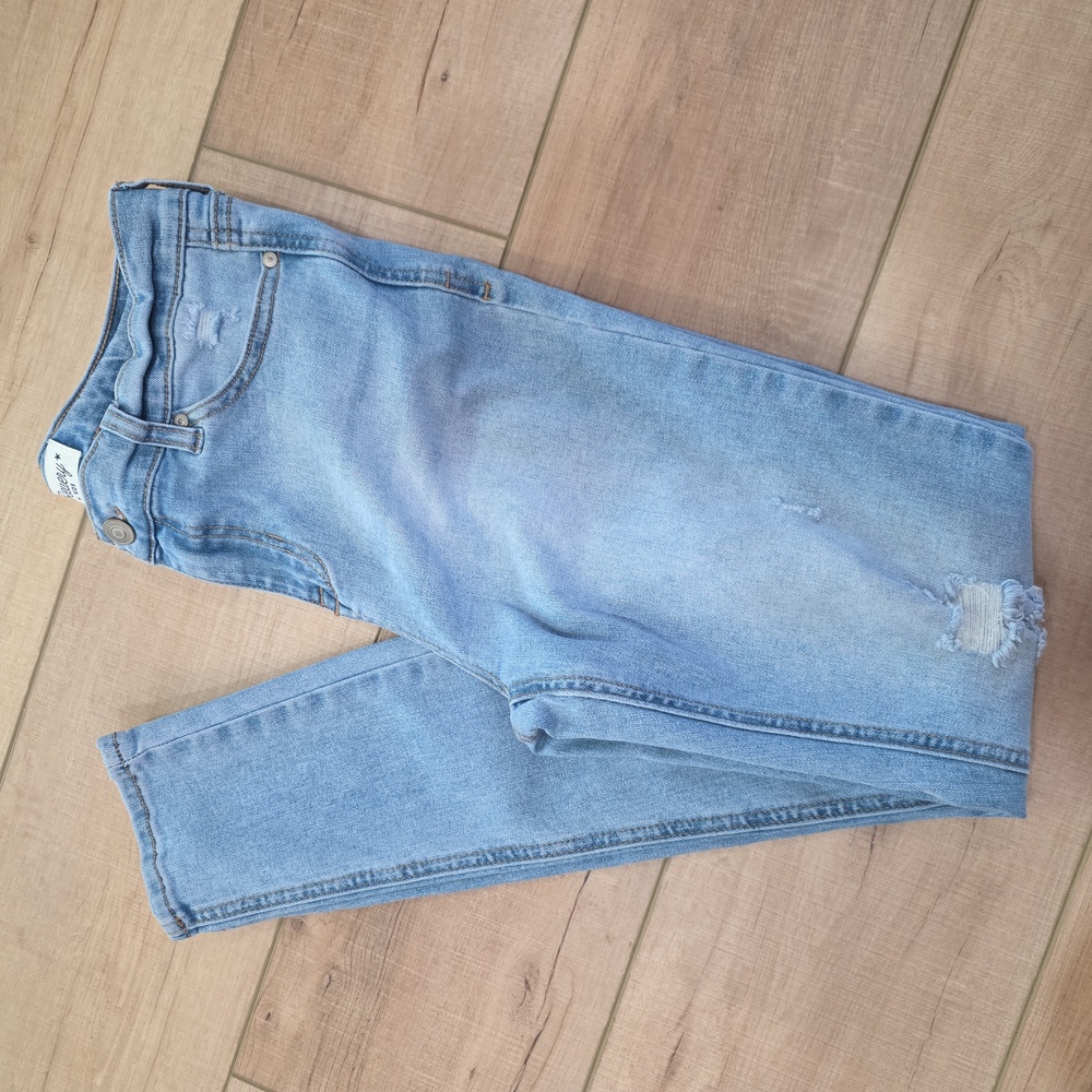 Revery Light Blue Distressed High-Rise Skinny Jeans